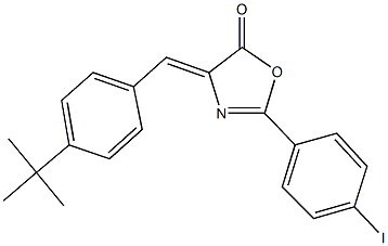 4-(4-tert-butylbenzylidene)-2-(4-iodophenyl)-1,3-oxazol-5(4H)-one Struktur