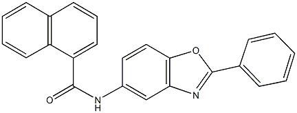 N-(2-phenyl-1,3-benzoxazol-5-yl)-1-naphthamide Struktur