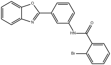 N-[3-(1,3-benzoxazol-2-yl)phenyl]-2-bromobenzamide Struktur