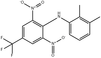 N-(2,3-dimethylphenyl)-2,6-dinitro-4-(trifluoromethyl)aniline Struktur