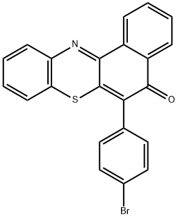 6-(4-bromophenyl)-5H-benzo[a]phenothiazin-5-one Struktur