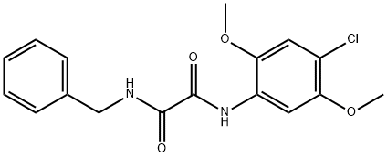 N~1~-benzyl-N~2~-(4-chloro-2,5-dimethoxyphenyl)ethanediamide Struktur