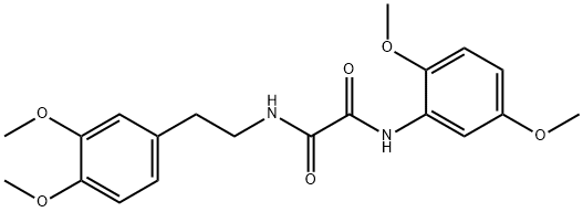 N~1~-(2,5-dimethoxyphenyl)-N~2~-[2-(3,4-dimethoxyphenyl)ethyl]ethanediamide Struktur