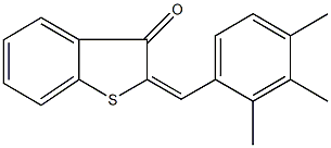 2-(2,3,4-trimethylbenzylidene)-1-benzothiophen-3(2H)-one Struktur