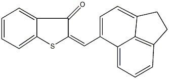 2-(1,2-dihydro-5-acenaphthylenylmethylene)-1-benzothiophen-3(2H)-one Struktur