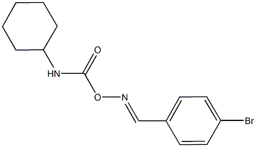 1-bromo-4-[({[(cyclohexylamino)carbonyl]oxy}imino)methyl]benzene Struktur