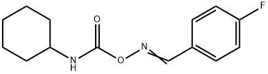 1-[({[(cyclohexylamino)carbonyl]oxy}imino)methyl]-4-fluorobenzene Struktur