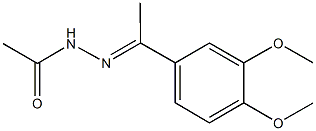 N'-[1-(3,4-dimethoxyphenyl)ethylidene]acetohydrazide Struktur