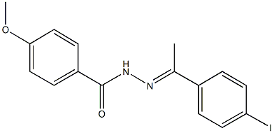 N'-[1-(4-iodophenyl)ethylidene]-4-methoxybenzohydrazide Struktur