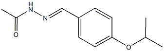 N'-(4-isopropoxybenzylidene)acetohydrazide Struktur