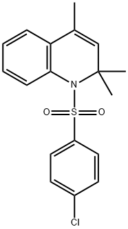 1-[(4-chlorophenyl)sulfonyl]-2,2,4-trimethyl-1,2-dihydroquinoline Struktur