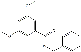 N-benzyl-3,5-dimethoxybenzamide Struktur