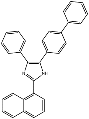 4-[1,1'-biphenyl]-4-yl-2-(1-naphthyl)-5-phenyl-1H-imidazole Struktur