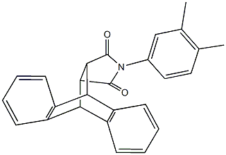 17-(3,4-dimethylphenyl)-17-azapentacyclo[6.6.5.0~2,7~.0~9,14~.0~15,19~]nonadeca-2,4,6,9,11,13-hexaene-16,18-dione Struktur