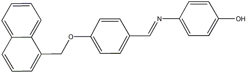 4-{[4-(1-naphthylmethoxy)benzylidene]amino}phenol Struktur