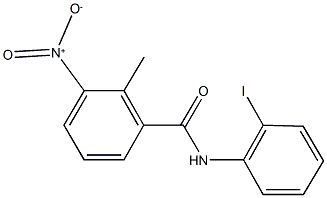 3-nitro-N-(2-iodophenyl)-2-methylbenzamide Struktur