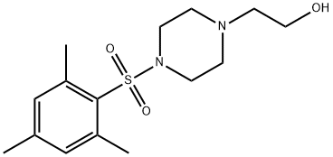 2-[4-(mesitylsulfonyl)-1-piperazinyl]ethanol Struktur