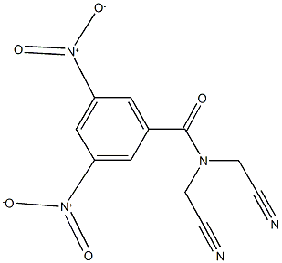 N,N-bis(cyanomethyl)-3,5-bisnitrobenzamide Struktur