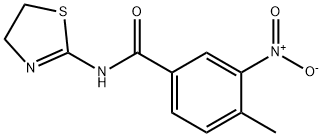 N-(4,5-dihydro-1,3-thiazol-2-yl)-3-nitro-4-methylbenzamide Struktur