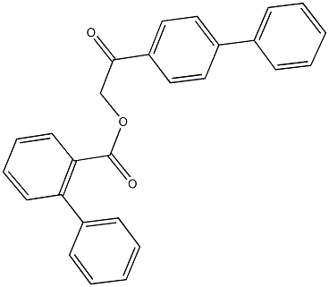 2-[1,1'-biphenyl]-4-yl-2-oxoethyl [1,1'-biphenyl]-2-carboxylate Struktur