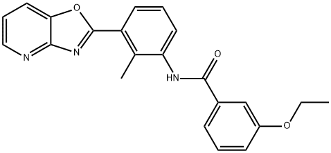 3-ethoxy-N-(2-methyl-3-[1,3]oxazolo[4,5-b]pyridin-2-ylphenyl)benzamide Struktur