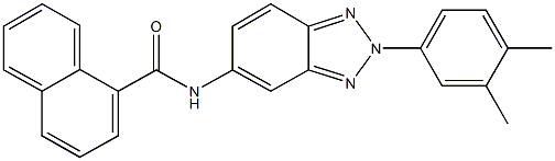 N-[2-(3,4-dimethylphenyl)-2H-1,2,3-benzotriazol-5-yl]-1-naphthamide Struktur