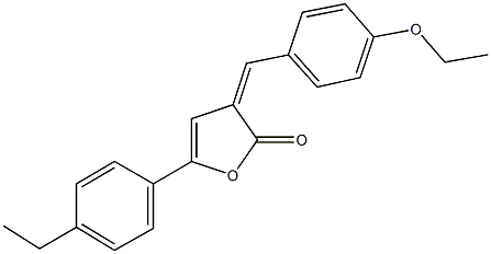 3-(4-ethoxybenzylidene)-5-(4-ethylphenyl)-2(3H)-furanone Struktur