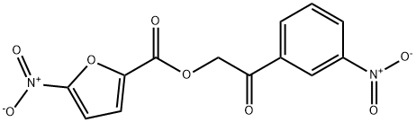 2-{3-nitrophenyl}-2-oxoethyl 5-nitro-2-furoate Struktur