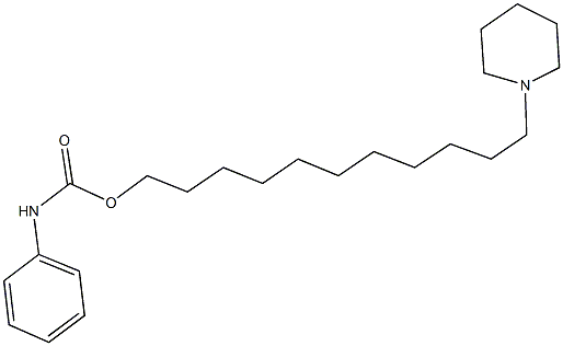 11-piperidin-1-ylundecyl phenylcarbamate Struktur