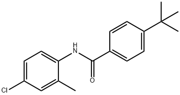 4-tert-butyl-N-(4-chloro-2-methylphenyl)benzamide Struktur