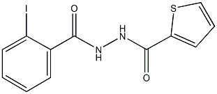 2-iodo-N'-(2-thienylcarbonyl)benzohydrazide Struktur