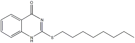 2-(octylsulfanyl)quinazolin-4(1H)-one Struktur