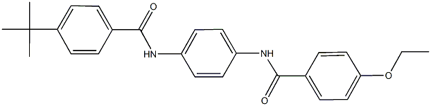 4-(1,1-dimethylethyl)-N-[4-({[4-(ethyloxy)phenyl]carbonyl}amino)phenyl]benzamide Struktur