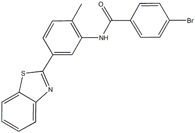 N-[5-(1,3-benzothiazol-2-yl)-2-methylphenyl]-4-bromobenzamide Struktur