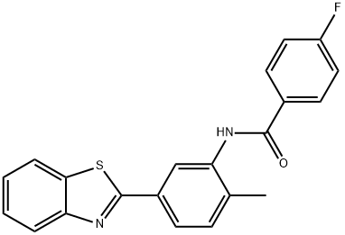 N-[5-(1,3-benzothiazol-2-yl)-2-methylphenyl]-4-fluorobenzamide Struktur