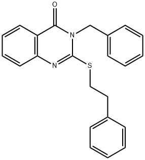 3-benzyl-2-[(2-phenylethyl)sulfanyl]-4(3H)-quinazolinone Struktur