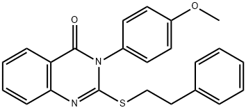 3-(4-methoxyphenyl)-2-[(2-phenylethyl)sulfanyl]-4(3H)-quinazolinone Struktur