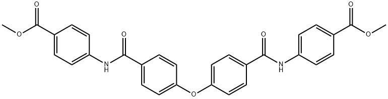 methyl 4-{[4-(4-{[4-(methoxycarbonyl)anilino]carbonyl}phenoxy)benzoyl]amino}benzoate Struktur