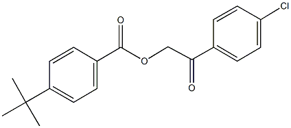 2-(4-chlorophenyl)-2-oxoethyl 4-tert-butylbenzoate Struktur