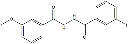 N'-(3-iodobenzoyl)-3-methoxybenzohydrazide Struktur