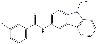 N-(9-ethyl-9H-carbazol-3-yl)-3-methoxybenzamide Struktur