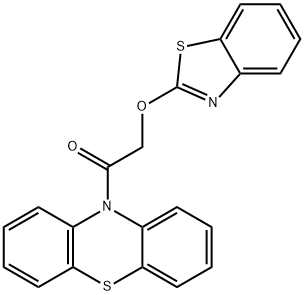 10-[(1,3-benzothiazol-2-yloxy)acetyl]-10H-phenothiazine Struktur