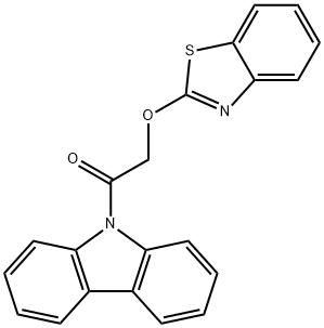 1,3-benzothiazol-2-yl 2-(9H-carbazol-9-yl)-2-oxoethyl ether Struktur