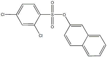 2-naphthyl 2,4-dichlorobenzenesulfonate Struktur