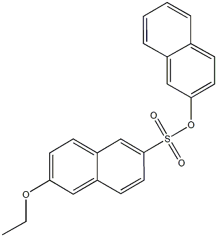 2-naphthyl 6-ethoxy-2-naphthalenesulfonate Struktur