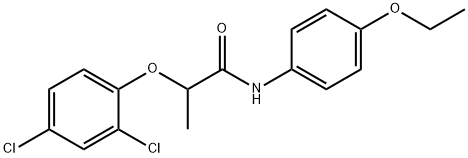 2-(2,4-dichlorophenoxy)-N-(4-ethoxyphenyl)propanamide Struktur