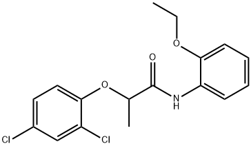 2-(2,4-dichlorophenoxy)-N-(2-ethoxyphenyl)propanamide Struktur