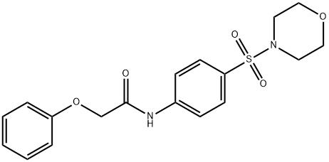 N-[4-(4-morpholinylsulfonyl)phenyl]-2-phenoxyacetamide Struktur