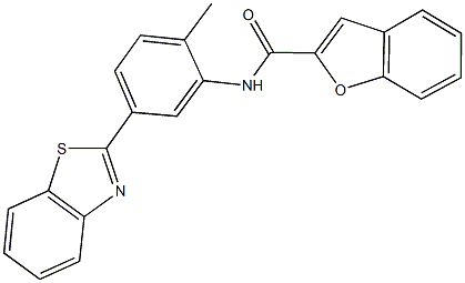 N-[5-(1,3-benzothiazol-2-yl)-2-methylphenyl]-1-benzofuran-2-carboxamide Struktur