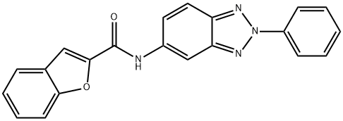 N-(2-phenyl-2H-1,2,3-benzotriazol-5-yl)-1-benzofuran-2-carboxamide Struktur